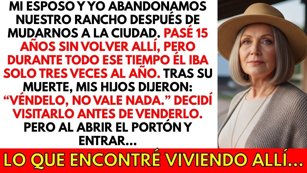 Mi marido murió guardando un secreto… hasta que fui al rancho que me prohibió visitar por 15 años.