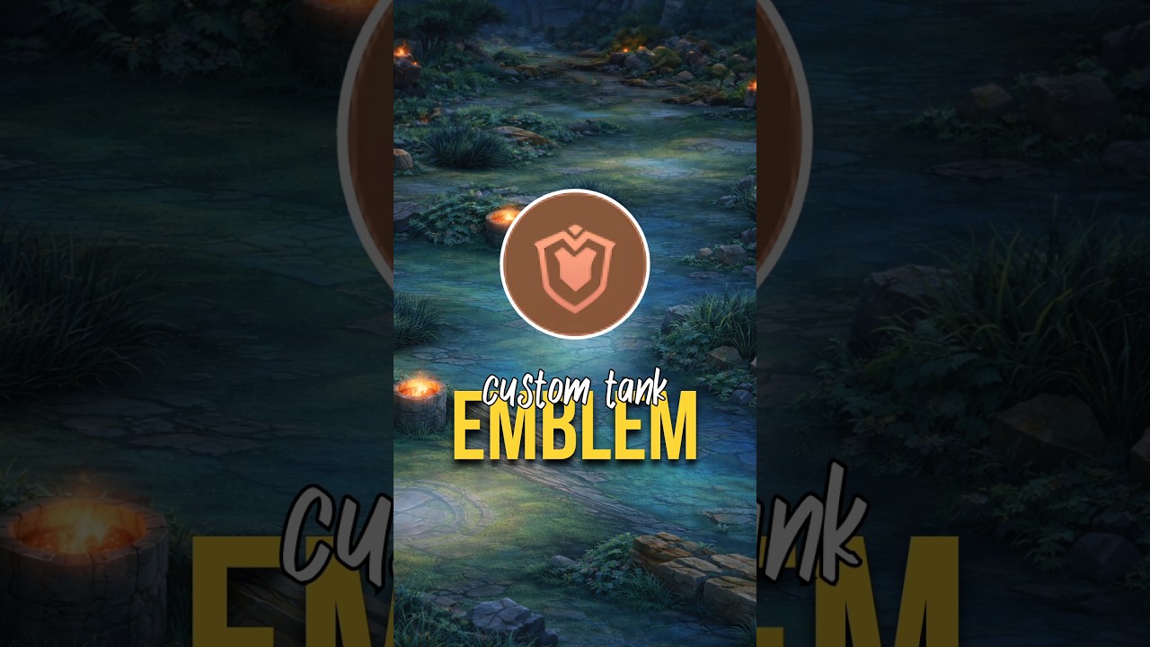 Tank Users MUST Watch This! Custom Tank Emblem Explained 🔥 #mobilelegends