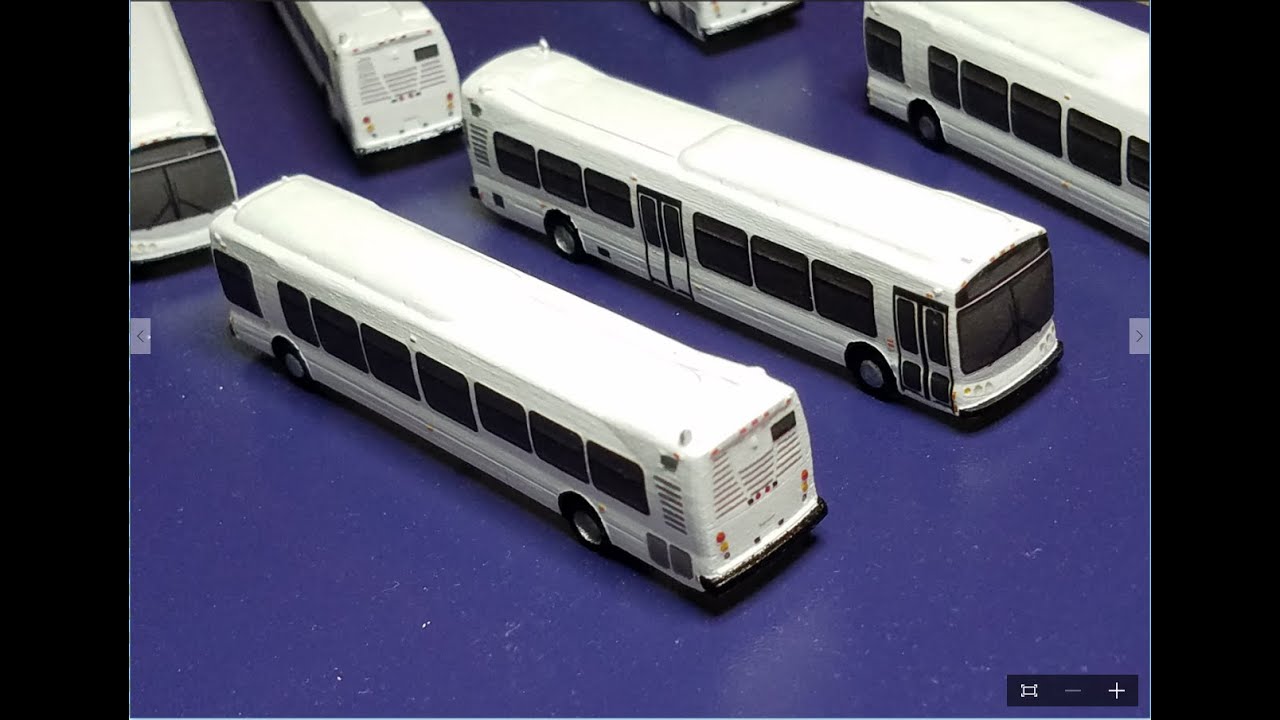N Scale Bus Models! NABI Compobus 8/15/16 (last video?)
