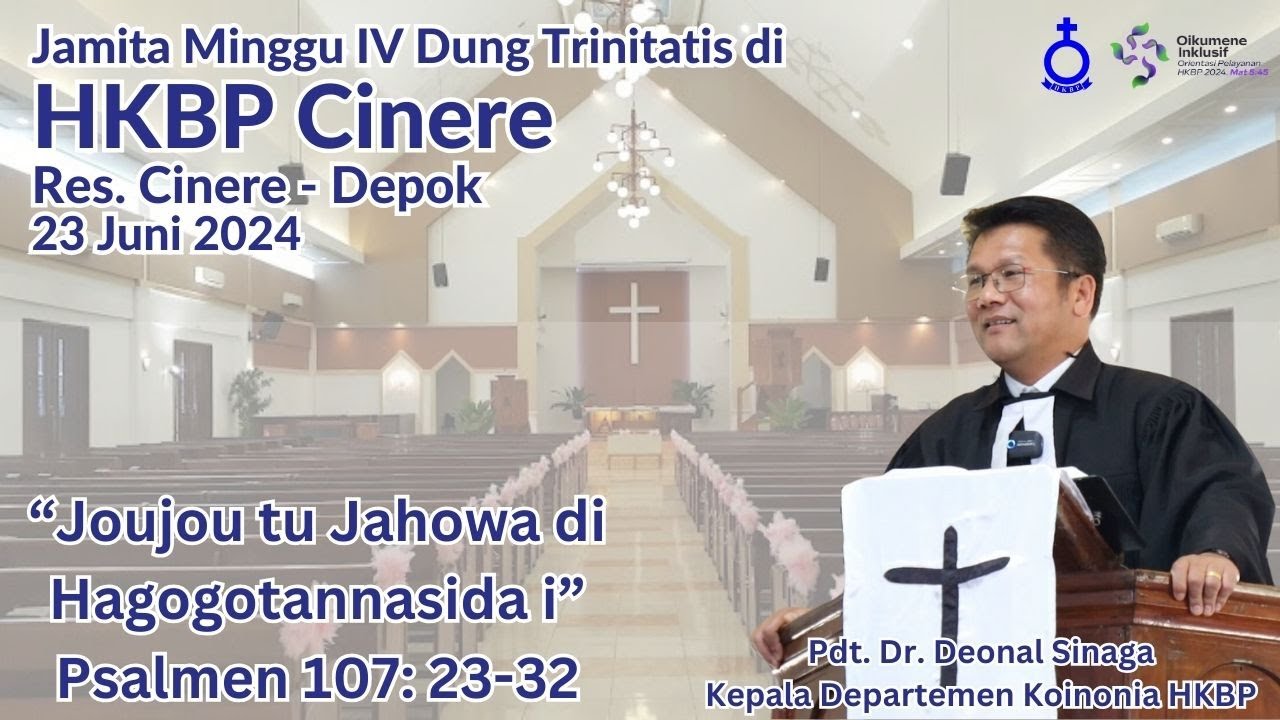 KHOTBAH MINGGU IV TRINITATIS - KADEP KOINONIA PDT. DEONAL SINAGA