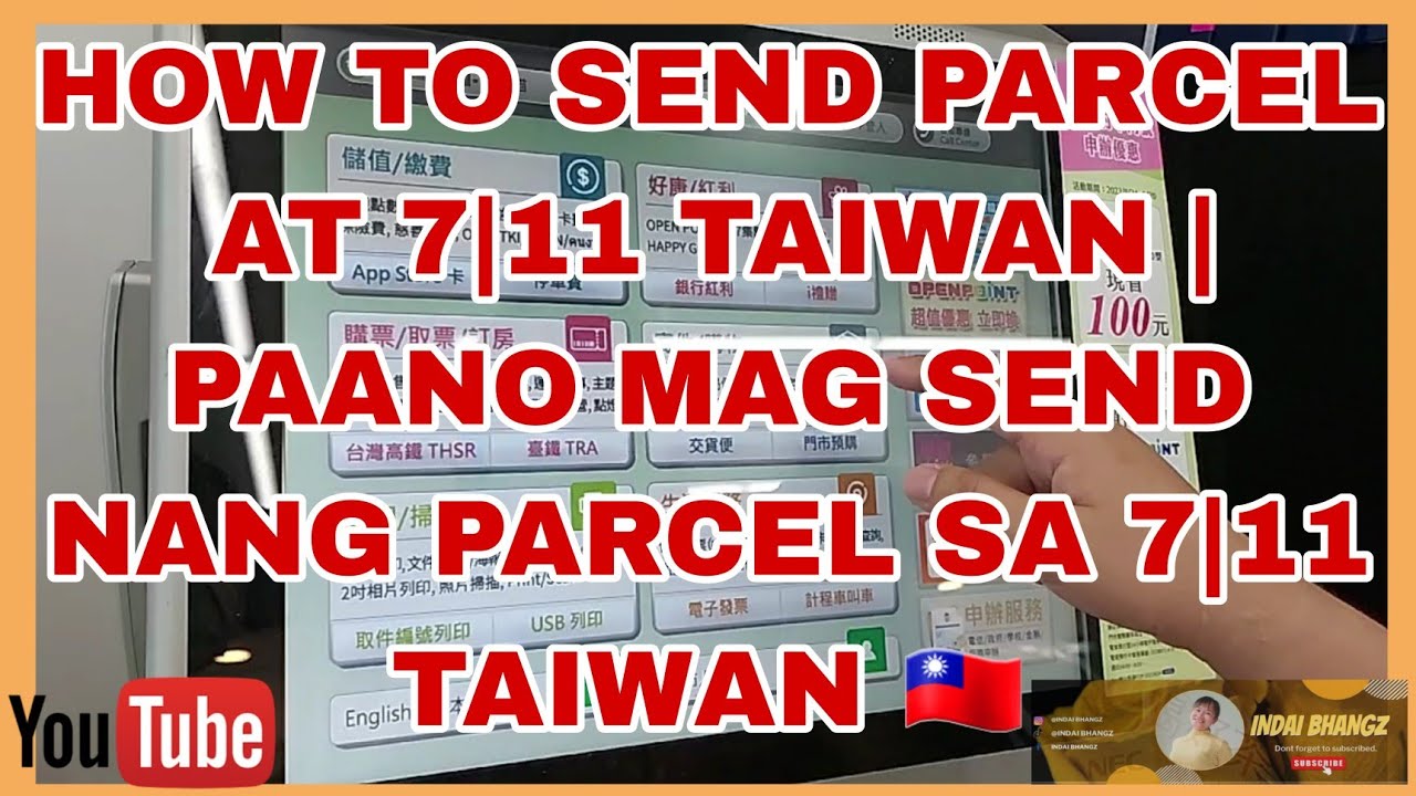 HOW TO SEND PARCEL AT 7|11 TAIWAN | PAANO MAG SEND NANG PARCEL SA 7|11 TAIWAN 🇹🇼    @INDAI_BHANGZ