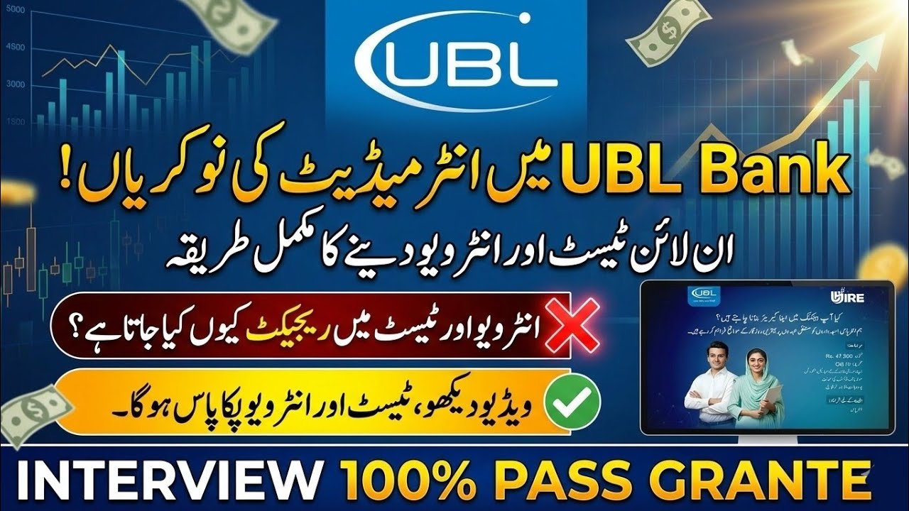 UBL Bank Jobs 2025 | Pass Online Test & Interview Without Preparation | Apply Online in UBL 