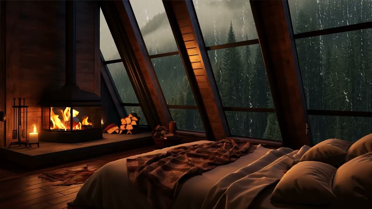 Relaxing Rain Sounds for Study, Focus and Deep Sleep | Tranquil Night Ambience