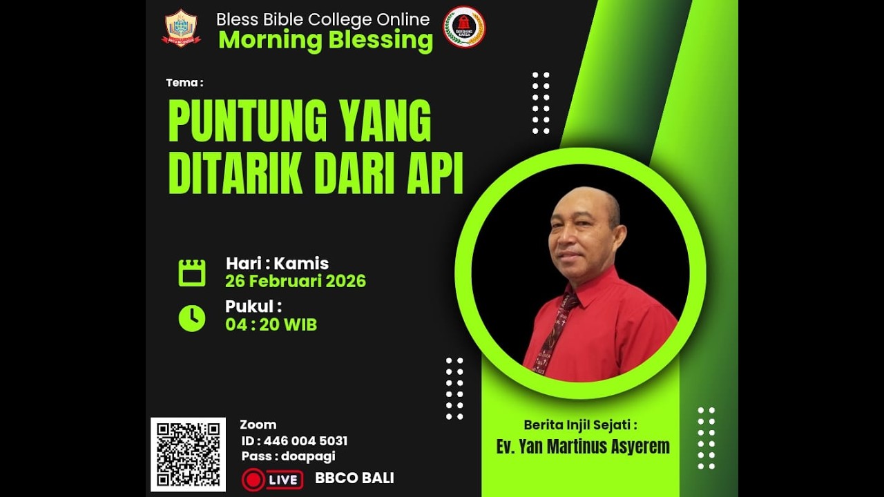 Puntung Yang Ditarik Dari Api | Ev.Yan Martinus Asyerem | MB BBCO | 26 Feb 2026