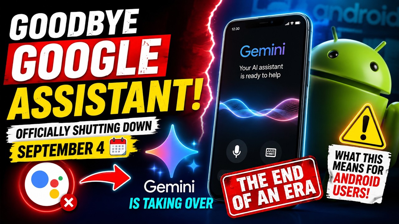 Google Assistant НАВСЕГДА ЗАКРЫВАЕТСЯ! Пользователи Android должны перейти на Gemini