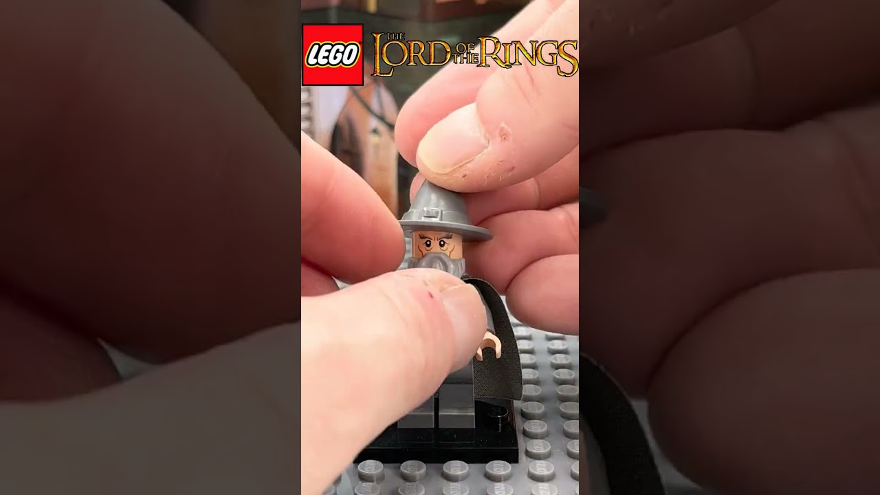 A Wizard 🧙 is Never Late | LEGO Minifigure Gandalf the Grey #shorts #legoshorts #legos