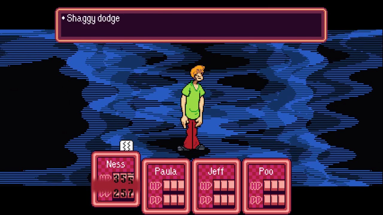 Earthbound Secret Shaggy Ultra instinct battle (REAL)
