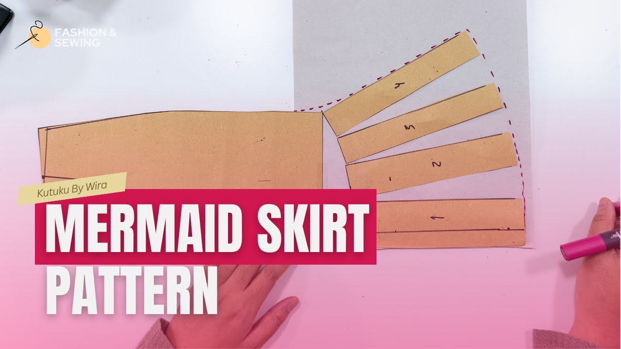 Tutorial : Pola Rok Duyung - Mermaid Skirt