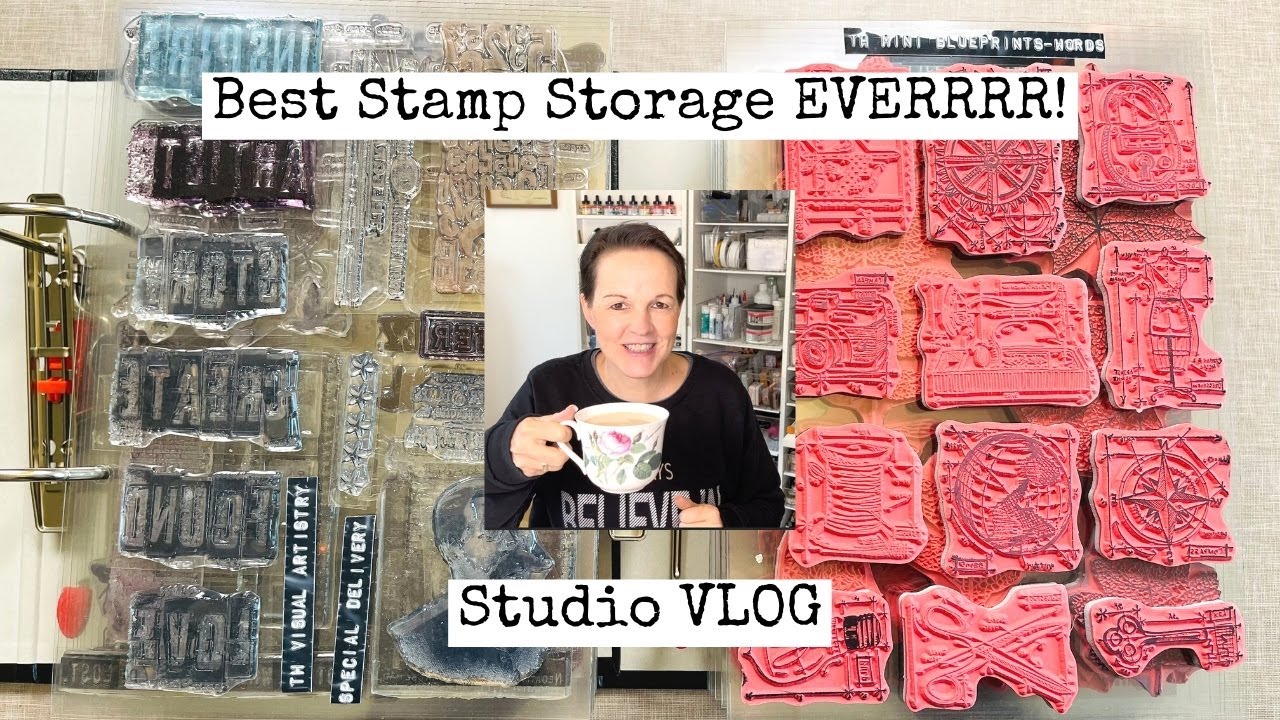 Studio VLOG #5/BEST STAMP STORAGE EVERRR! ❤️