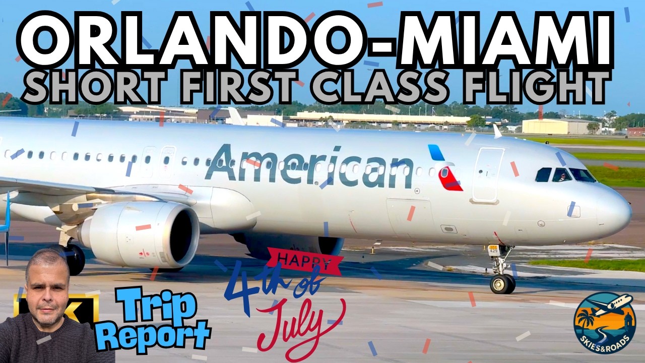 FIRST CLASS on a SHORT FLIGHT! 🇺🇸 MCO to MIA on American Airlines A321neo | Trip Report