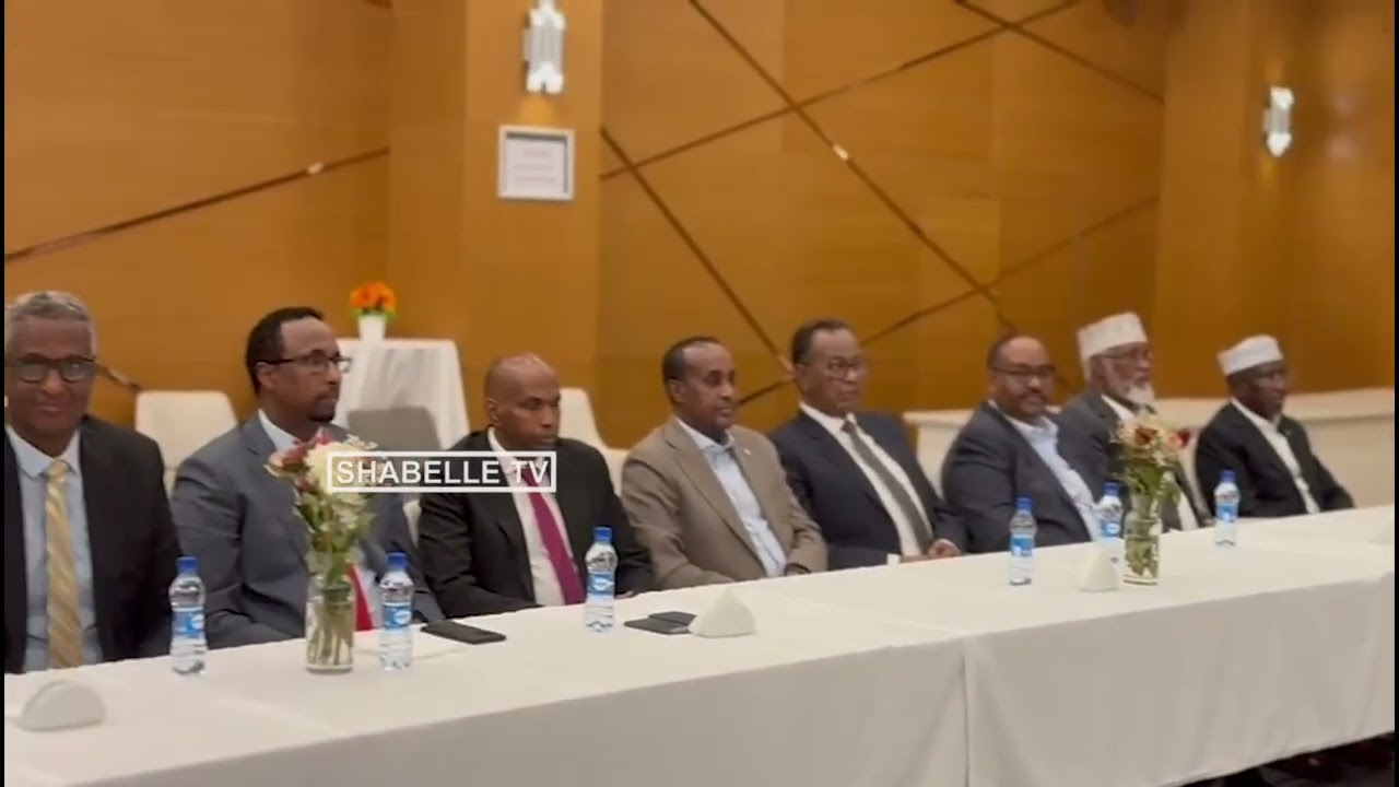 DEG DEG: Muuqaaladii ugu horeeyay ee laga helay Kulanka Madaxweyne Xasan iyo Mucaaradka u socda.