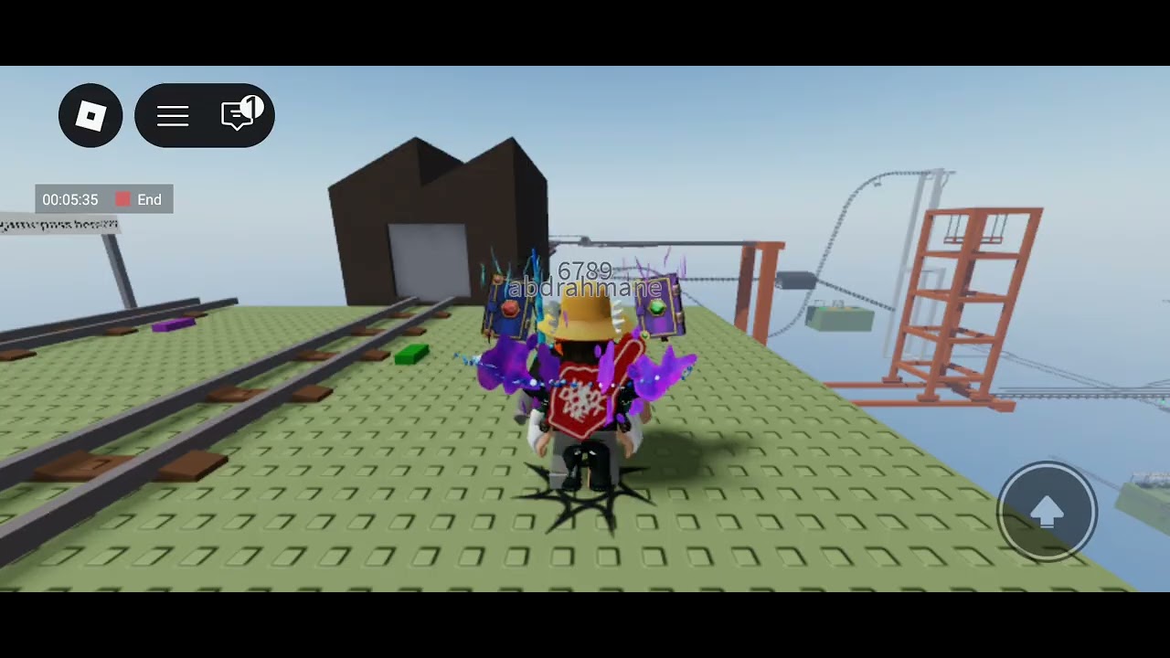 Roblox: cart ride around nothing with Sebee 6789 Arti1227 private win