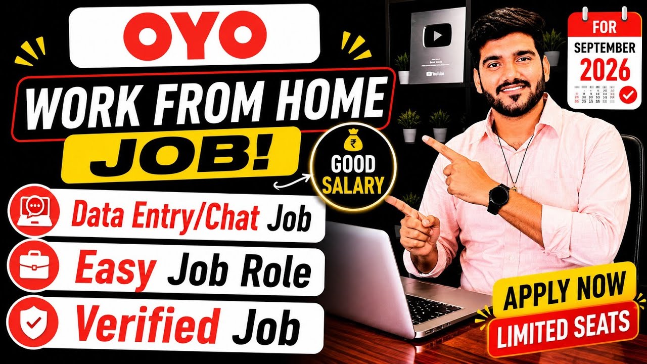 OYO Work From Home Jobs 2026 | Online Jobs At Home | Verified Remote Jobs | WFH Jobs For Freshers