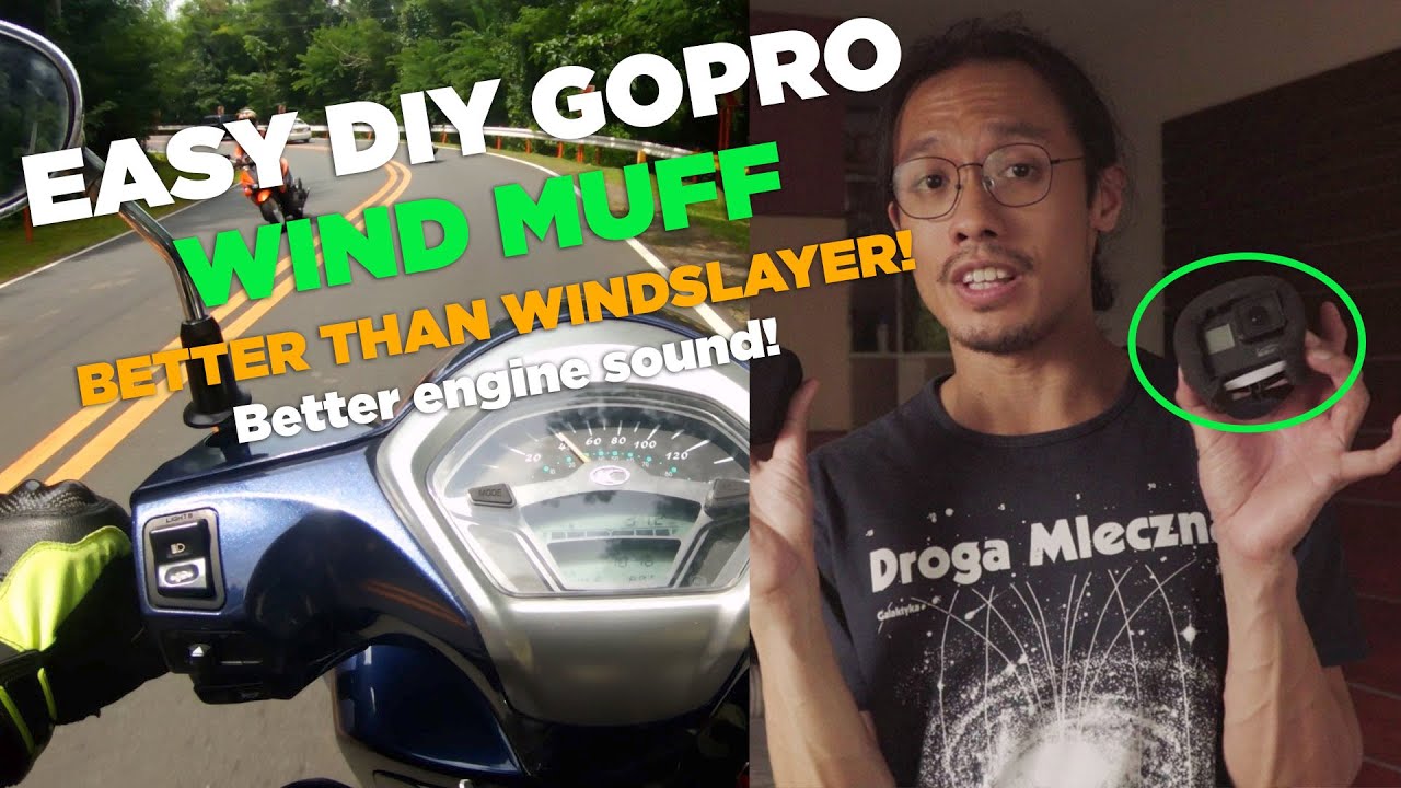 EASY DIY GOPRO WIND MUFF (all models!) | Better Than Windslayer | For Vlogging & Motovlogging