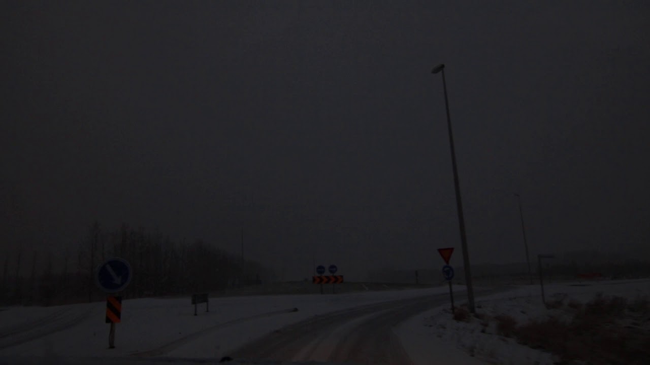 Snowstorm in Iceland