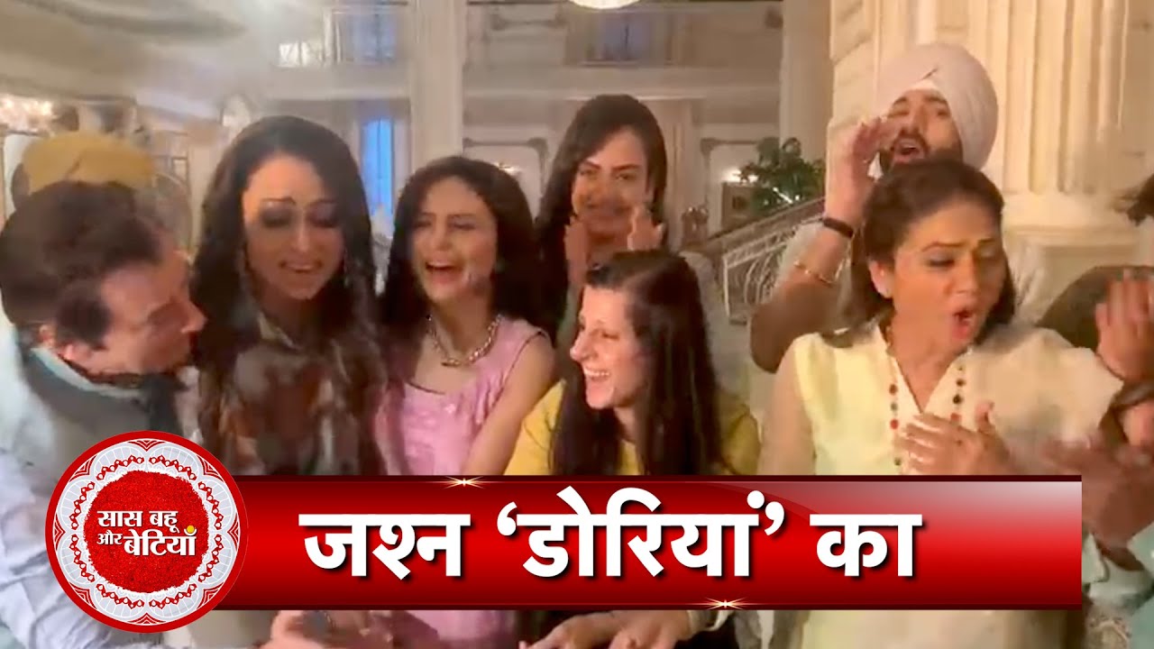 Himanshi, Vijayendra & Others celebrate after Teri Meri Doriyaann Show enters in Top Five Trp List