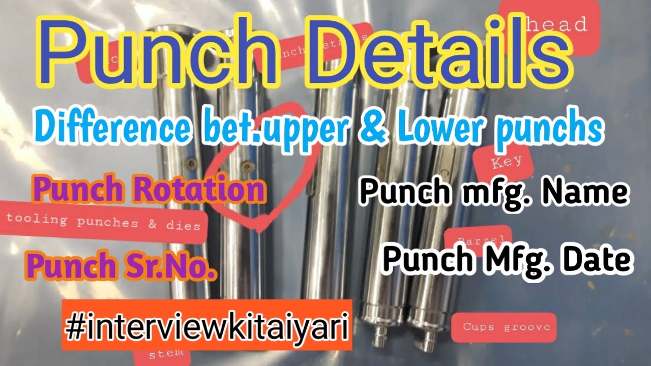 Punch Details|Compression Tooling|Ram Babarao Fajge