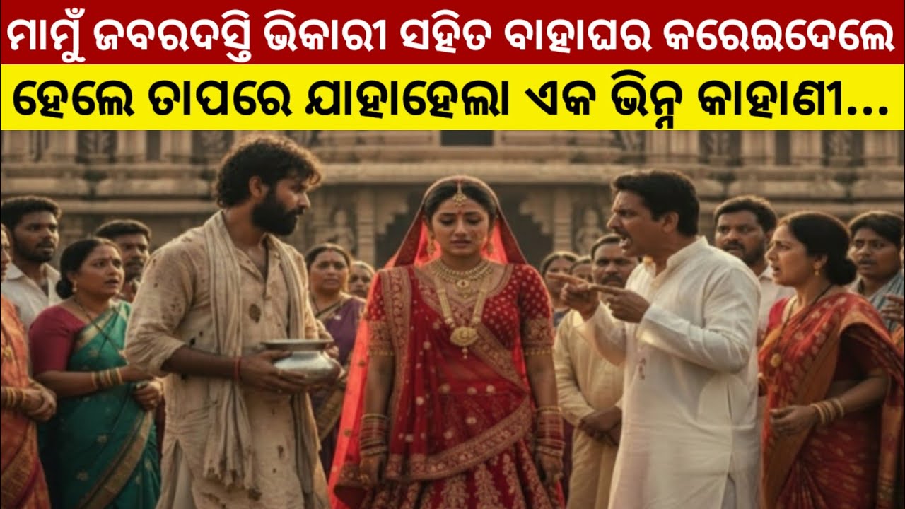 ମାମୁଁ ମାଇଁ ଜବରଦସ୍ତି ଭିକାରୀ ସହିତ ବାହାଘର କରେଇଦେଲେ ହେଲେ ତାପରେ ଯାହାହେଲା../ Love Story / Suspense Story 