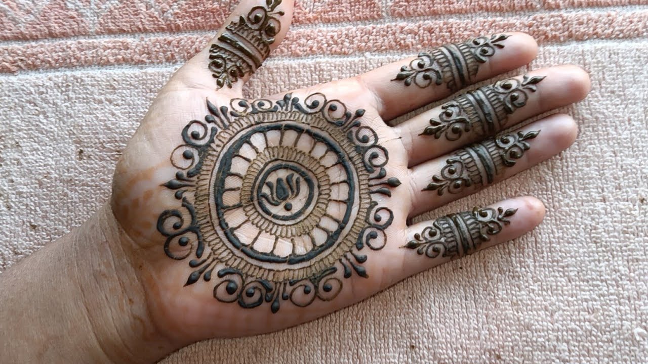 Simple Mehndi Design | Front Mehndi Design | Mehndi Design #henna #mehndi #mehndidesign #hennadesign