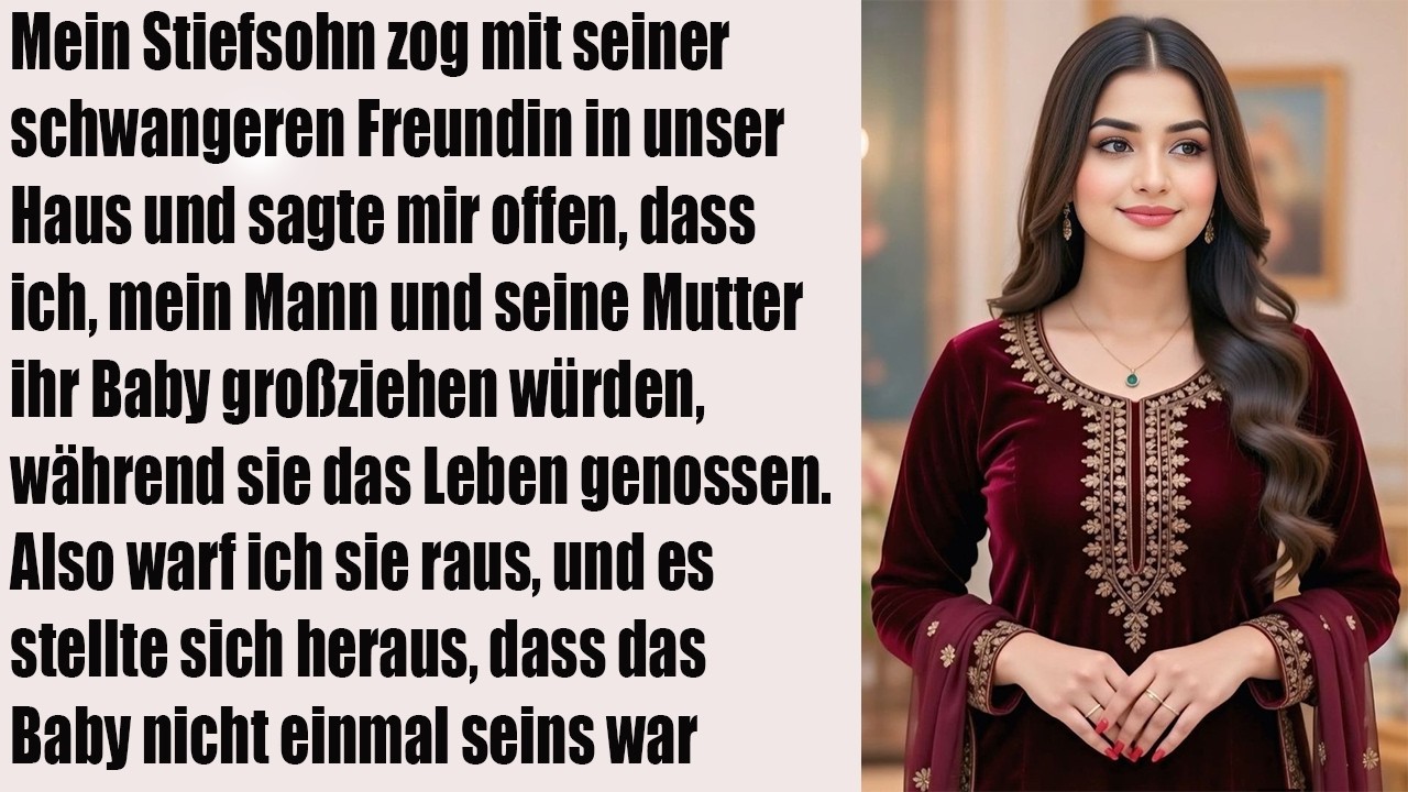 Stiefsohn holt schwangere Freundin ins Haus und provoziert mich, meinen Mann und…