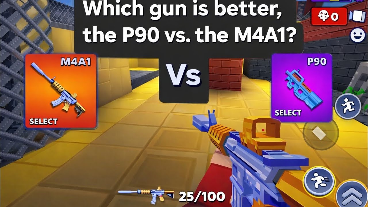 Which gun is better, the P90 vs. the M4A1? 