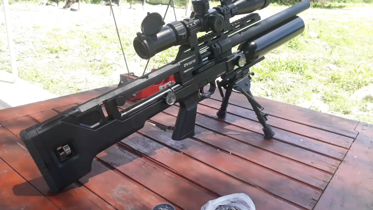 reximex THRONE .22, slugs 35gn, Agrupación throne reximex, Reximex Throne 5.5mm PCP Air Rifle