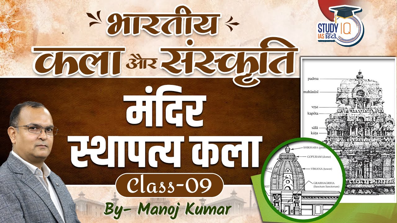Indian Art and Culture || Temple Architecture || Manoj Kumar | Study IQ IAS hindi