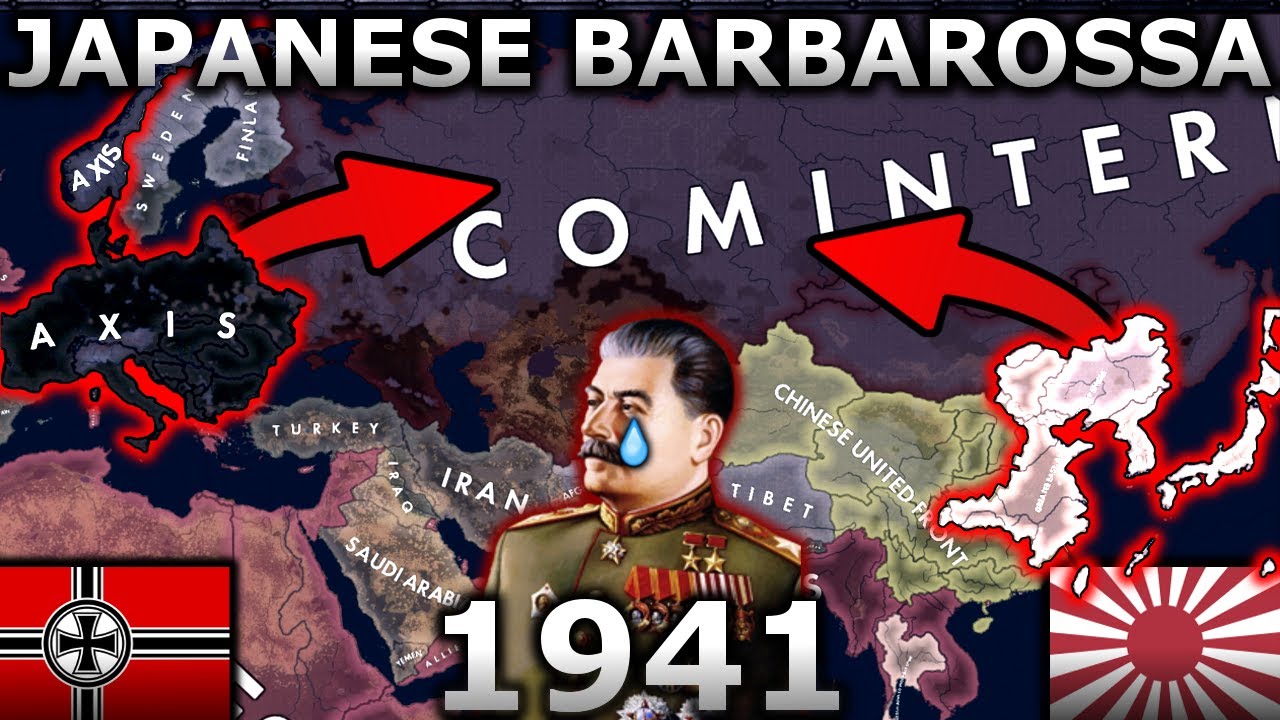 What if Japan joined Operation Barbarossa in 1941? | HOI4 Timelapse