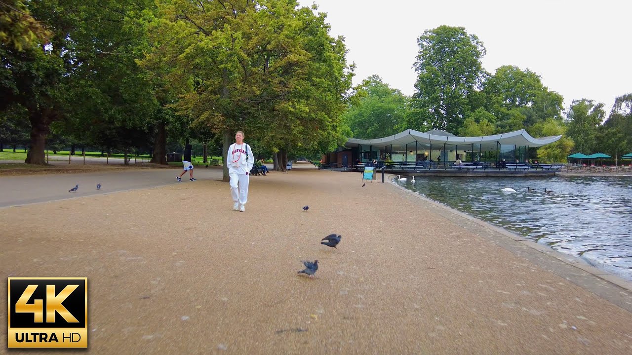 London Walk - 4K (Hyde Park, The Serpentine)