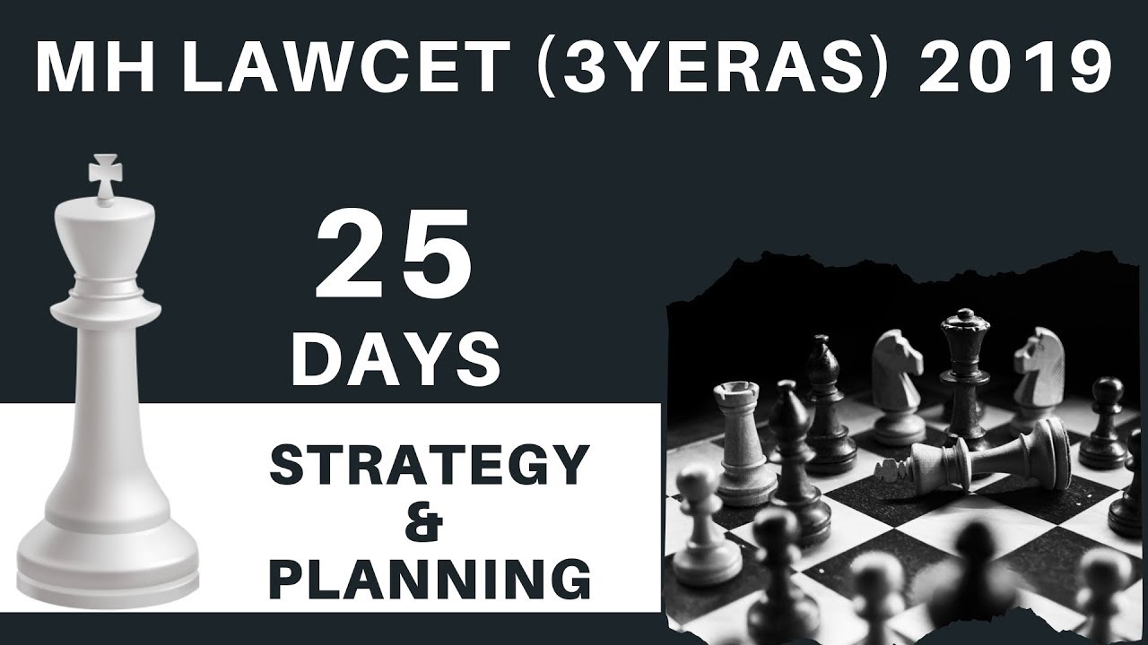 MH LAWCET (3YEARS)  2019   -  25DAYS  STRATEGY & PLANNING