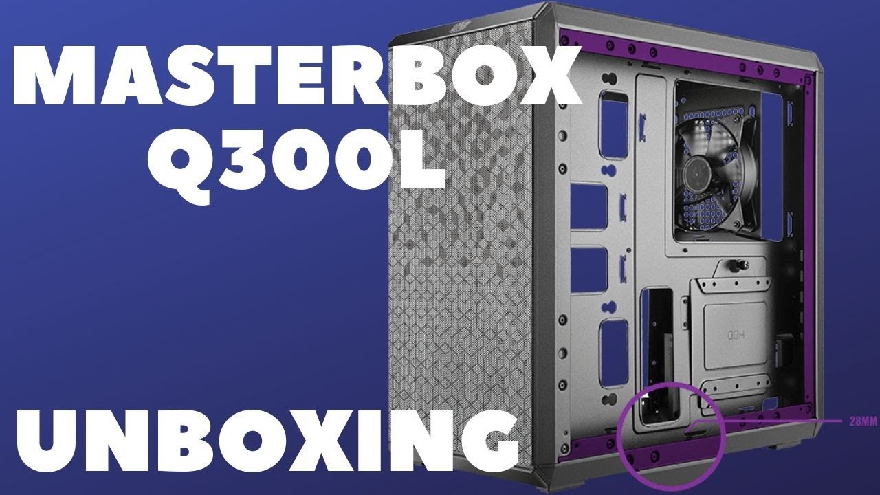 MASTERBOX Q300L Cooler Master PATTERNED MAGNETIC DUST FILTERS unboxing