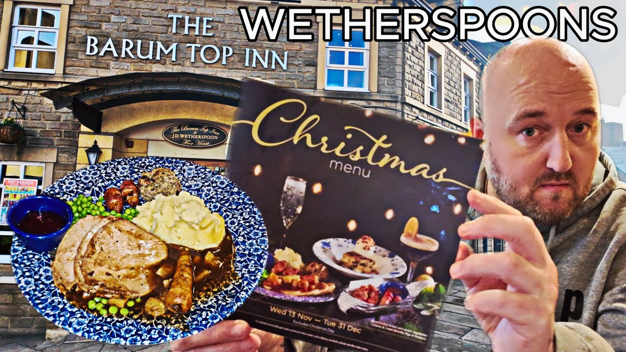 Reviewing WETHERSPOONS Christmas Dinner !!!