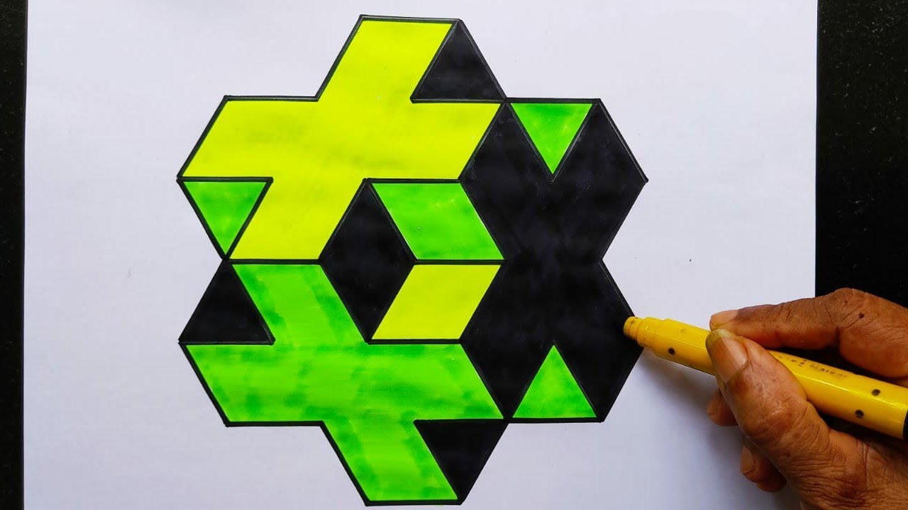 Amazing 3D Geometrical Patterns part 89 with English subtitles