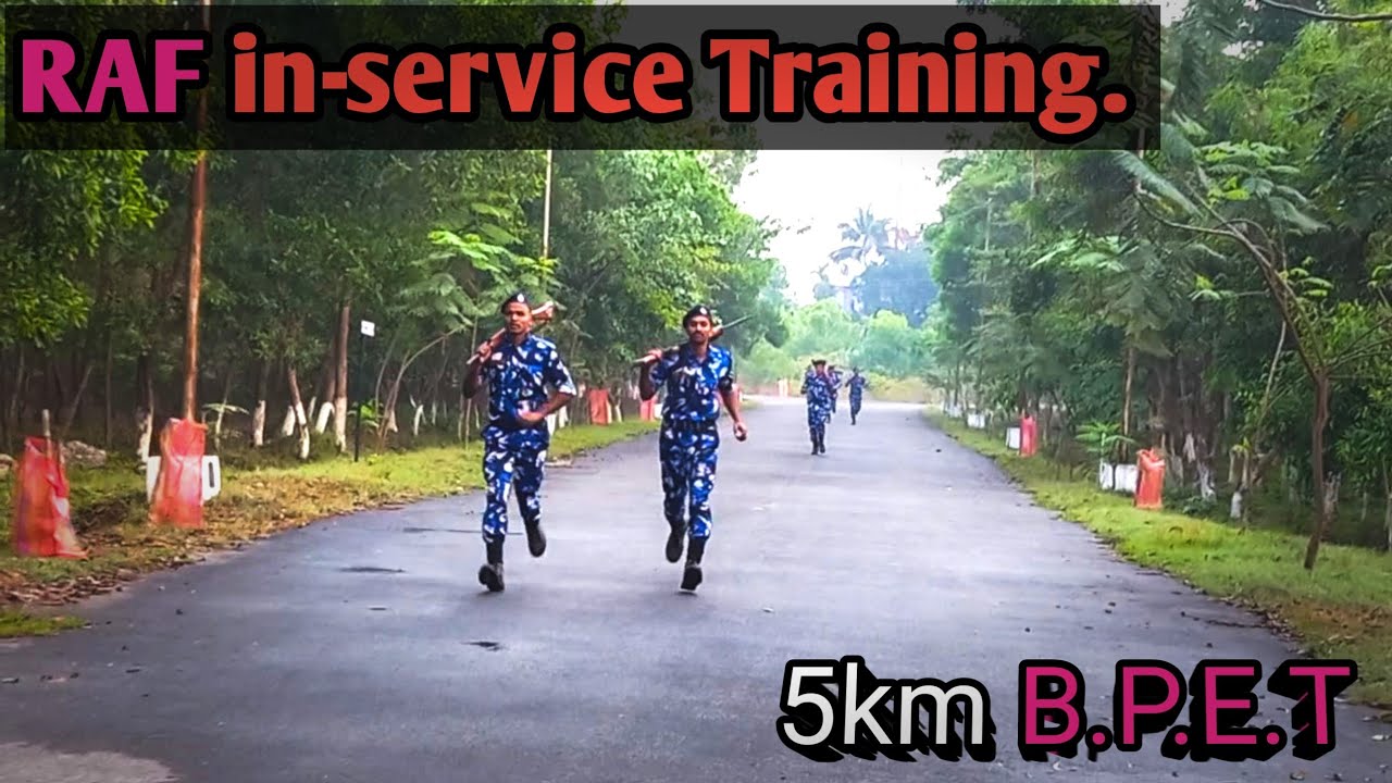 RAF In-service Training|| Running 🏃‍♂️ 5km|| 5Km B.P.E.T|| WBP Training #copssaurav #police #wbp