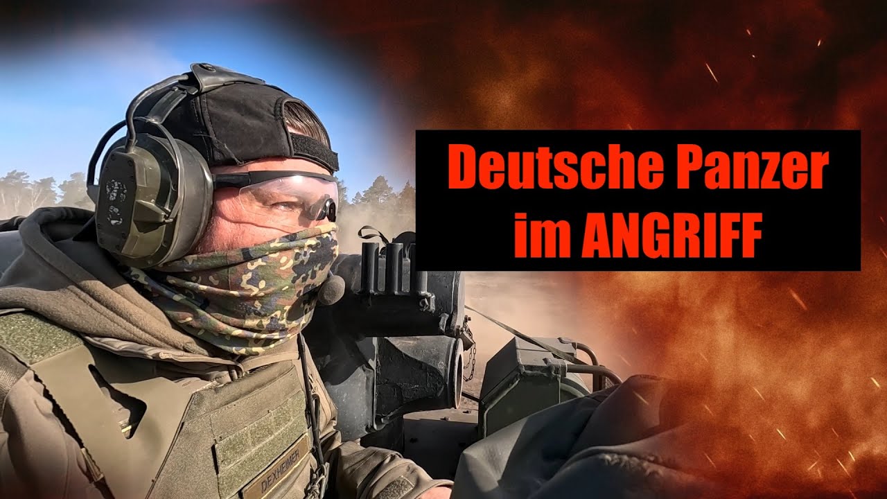 Deutsche Panzer im Angriffsmodus