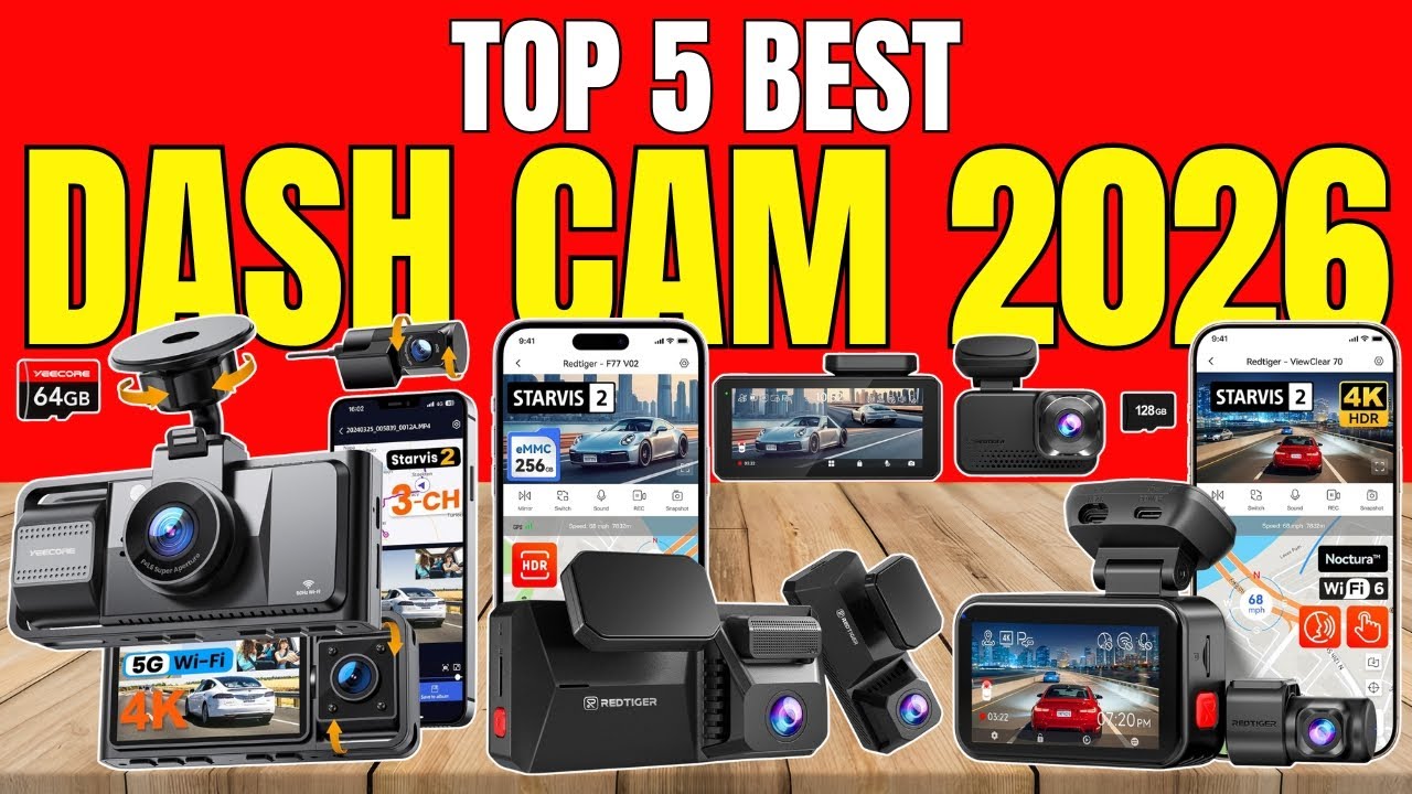 Best Dash Cams 2026 | 4K, 3-Channel & AI Dash Cameras