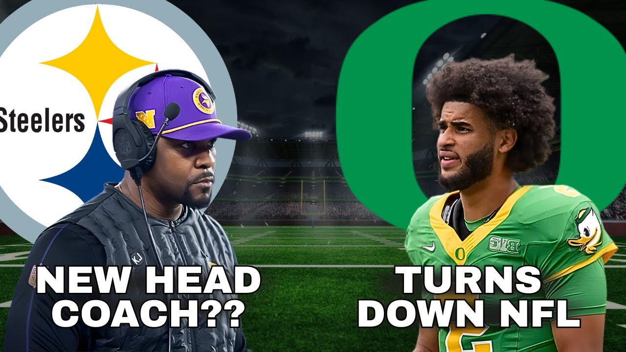 NFL Breaking News: Steelers Eye Brian Flores as Next Coach, Dante Moore Stays at Oregon