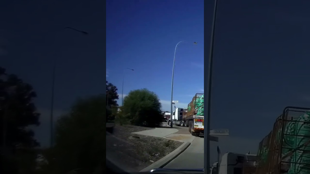 Truck takes lamp post#shorts