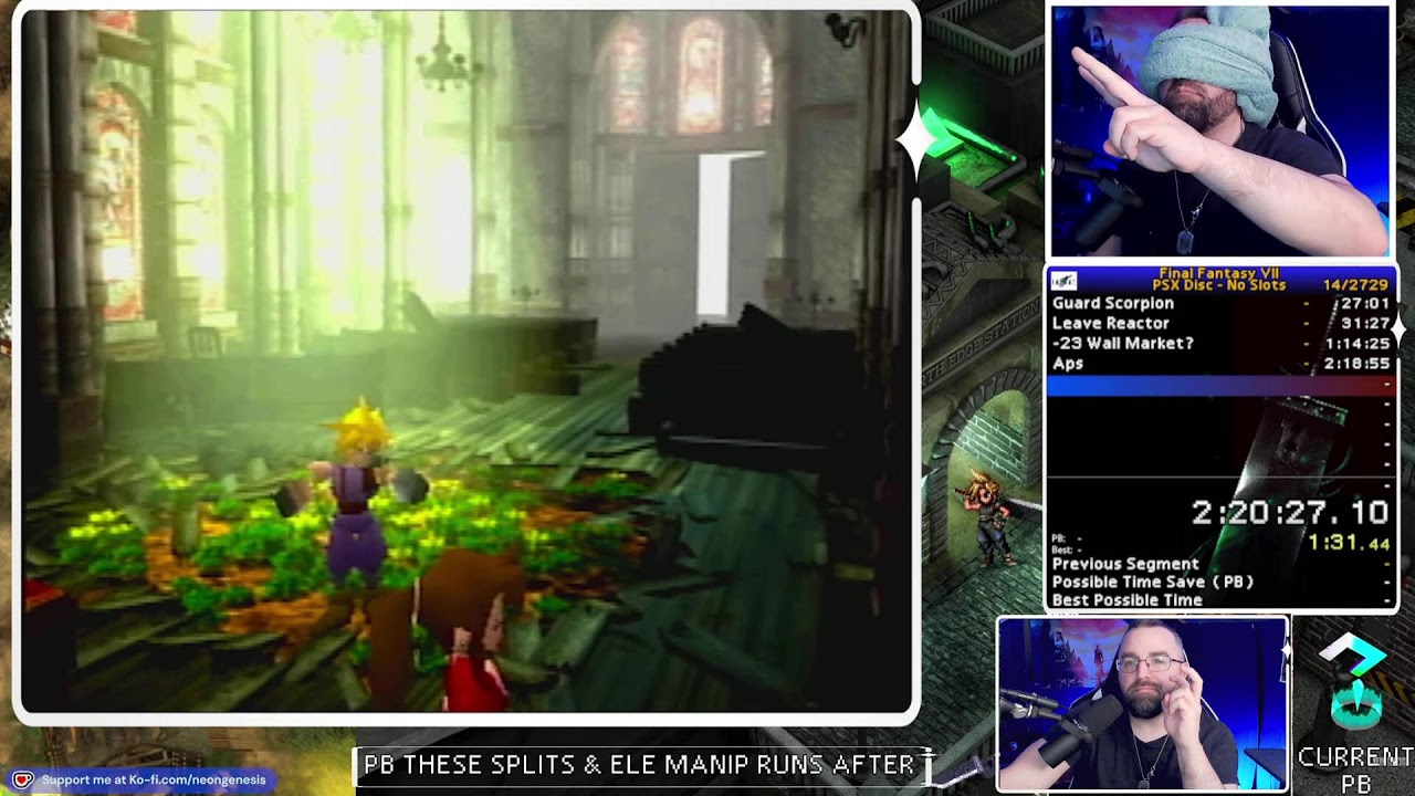 FF7 SPEEDRUNS ANY% NO SLOTS | FEB 21ST | 19TH RUN SINCE PB | NEW REDEEMS/FF7 REBIRTH MOD IF RUN DIES