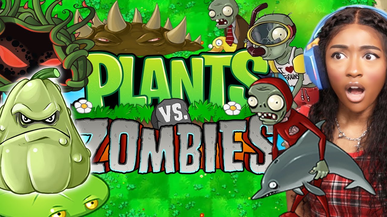 WHY ARE THERE ZOMBIES IN MY POOL??!! Plants Vs Zombies [4]