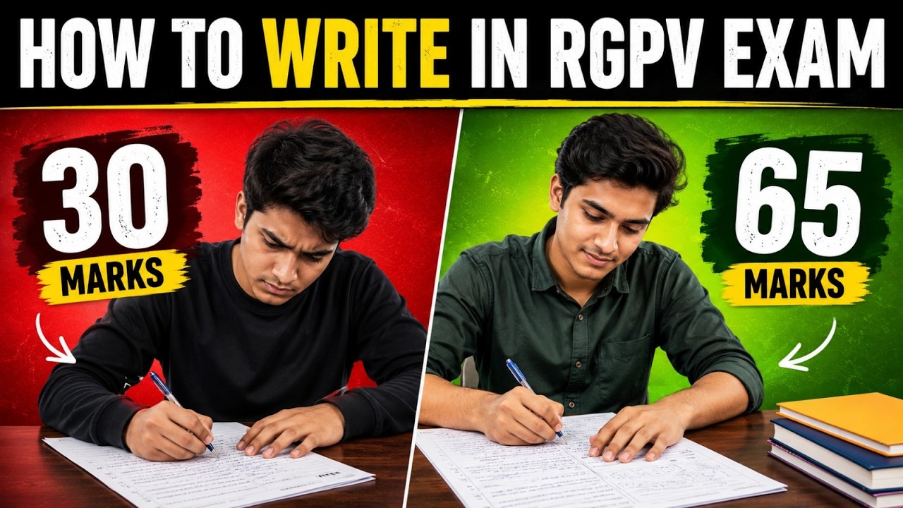 How to Write Perfect Answers in RGPV Exams | Score 8.5+ CGPA | Complete Strategy | B.Tech 2026
