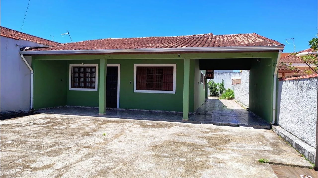 R$ 415mil - Casa em Itanhaém aprox. 400m da praia no balneário Jequitibá, terreno inteiro 300m²