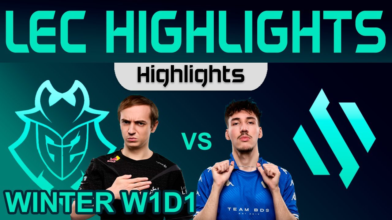 G2 vs BDS Highlights LEC Winter Season 2024 W1D1 G2 Esports vs Team BDS by Onivia