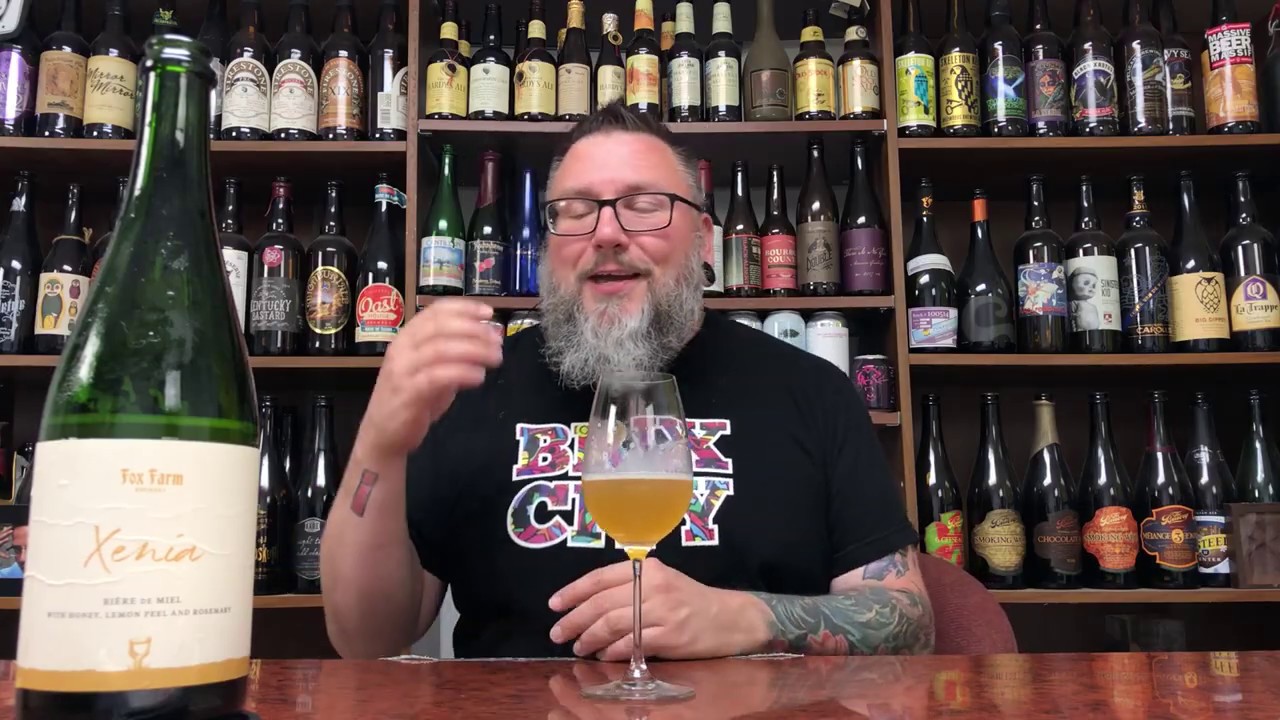 Massive Beer Review 2290 Fox Farm Brewing Xenia Biere de Meil w/ Honey Lemon, Peel & Rosemary