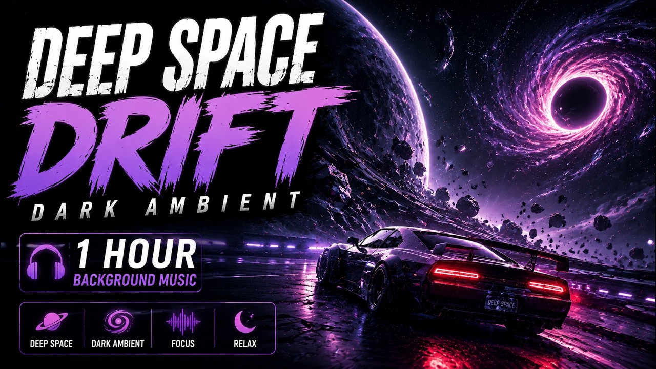 Deep Space Drift – 1 Hour Dark Ambient Background Music