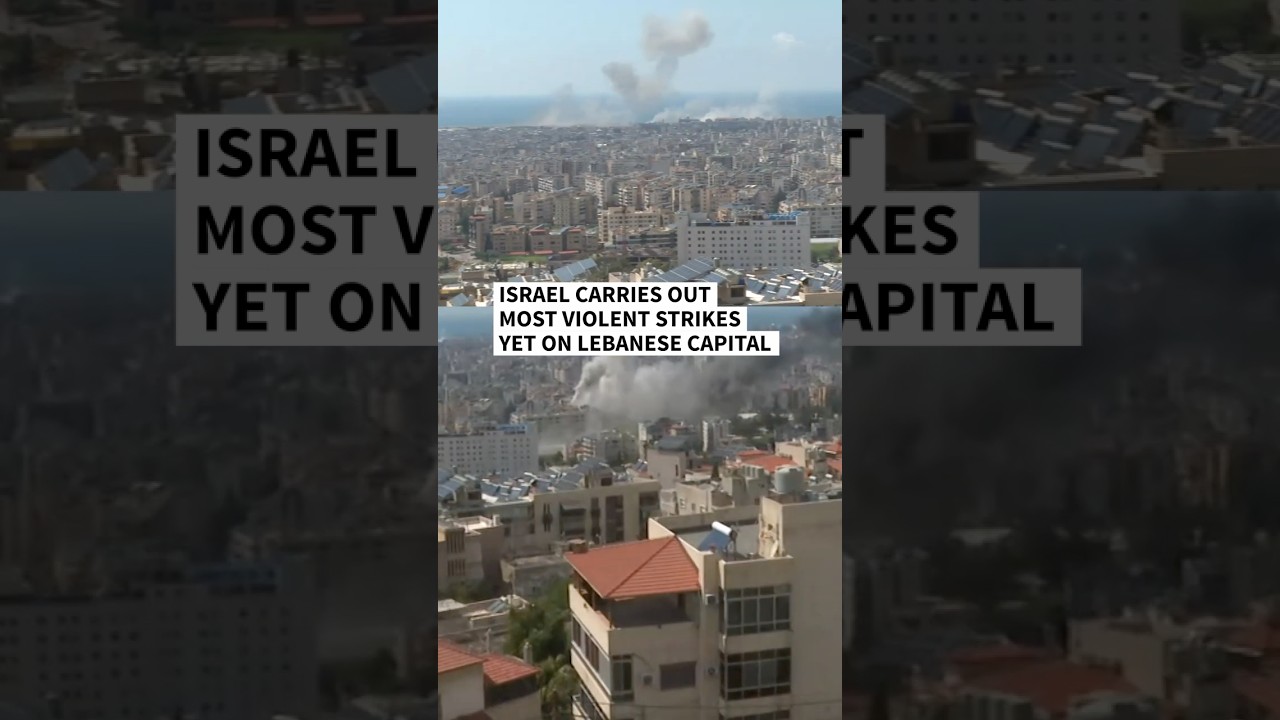 Israel carries out most violent strikes yet on Lebanese capital | AFP