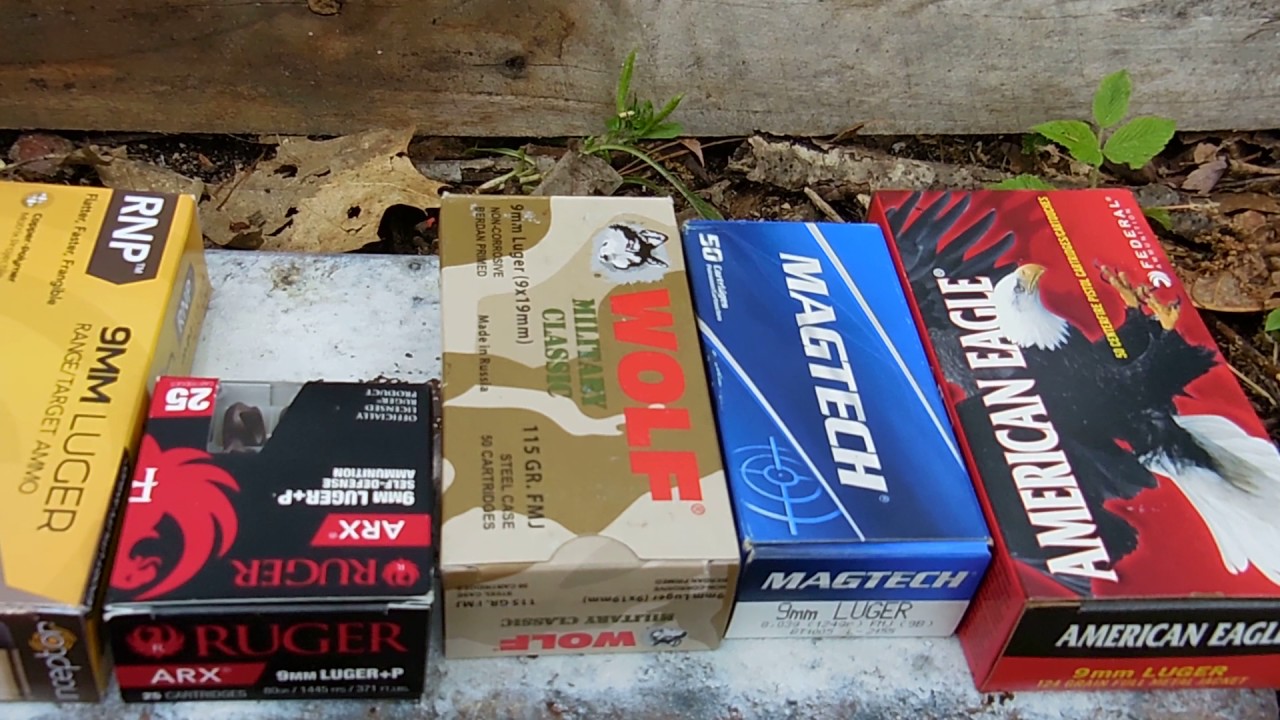 9mm Ammo accuracy tests with Ruger LC9