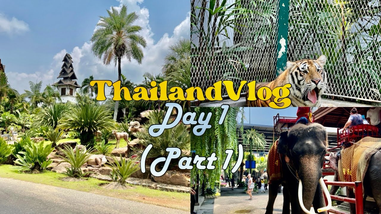 My First International Trip 🇹🇭 | Breakfast with Tigers 🐅 | Thailand Vlog Day 1