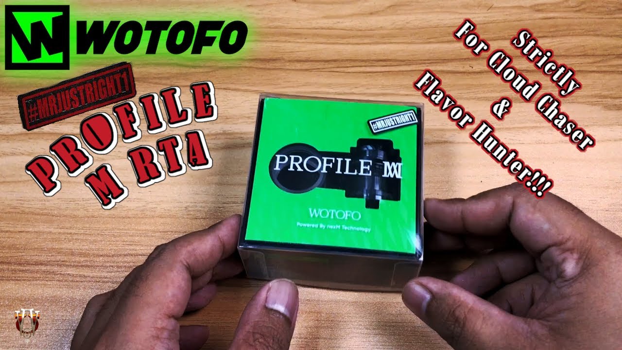 Unboxing the Profile M RTA by #wotofo & #mrjustright1 | Built, Test & Review