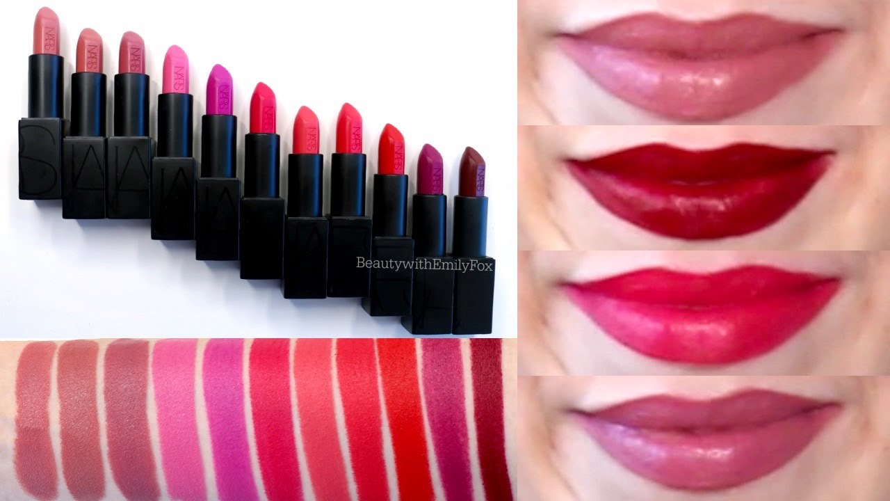 Nars Audacious Lipstick + Lip Swatches | Beauty with Emily Fox